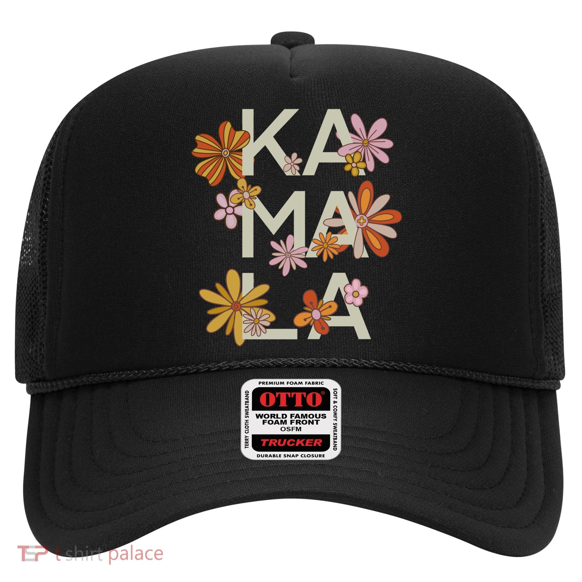 Kamala Flowers Groovy Retro Cute Gift Hat