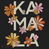 Kamala Flowers Groovy Retro Cute Gift Hat thumb 2
