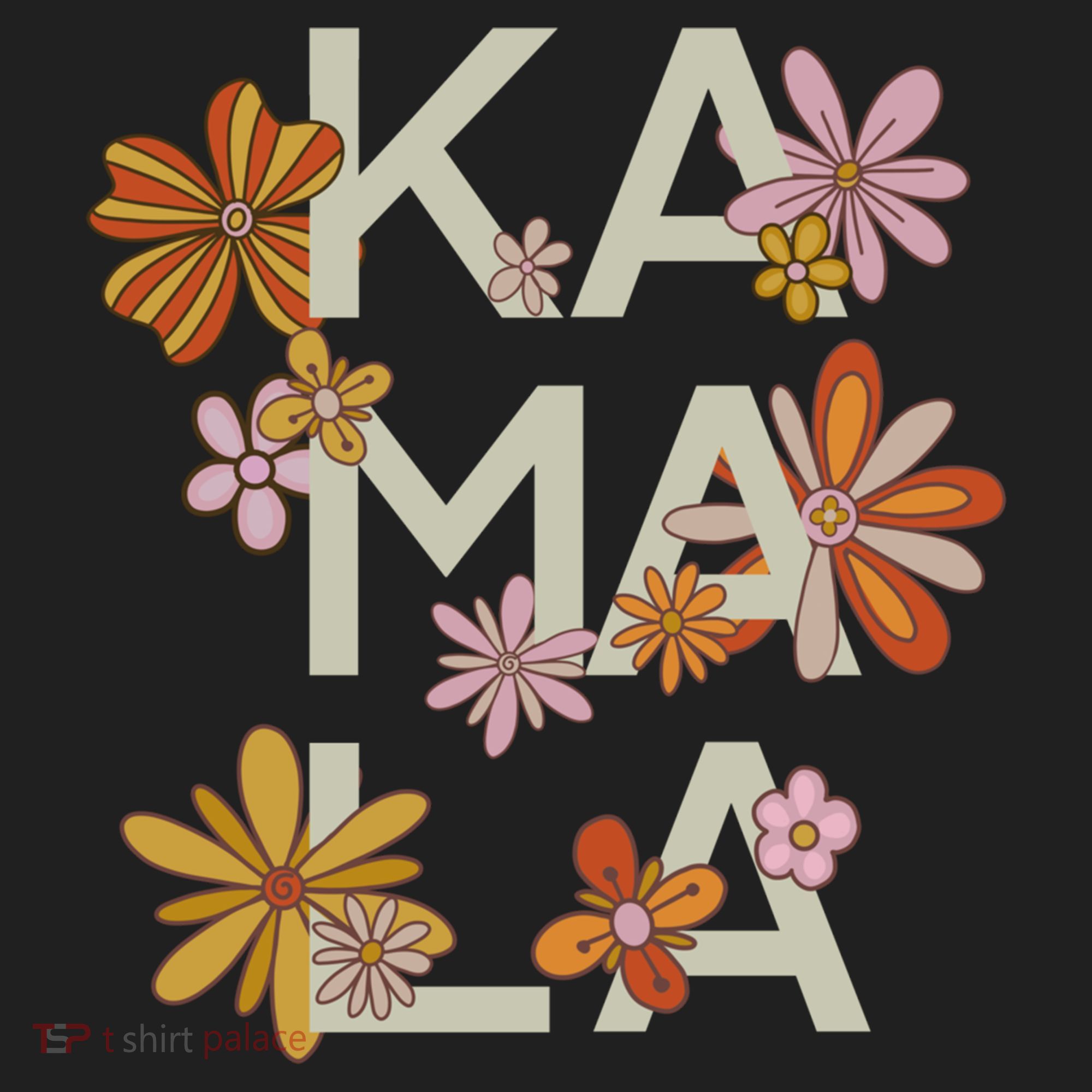 Kamala Flowers Groovy Retro Cute Gift Hat