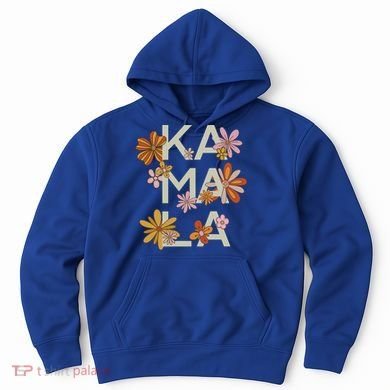 Kamala Flowers Groovy Retro Cute Gift Hoodie