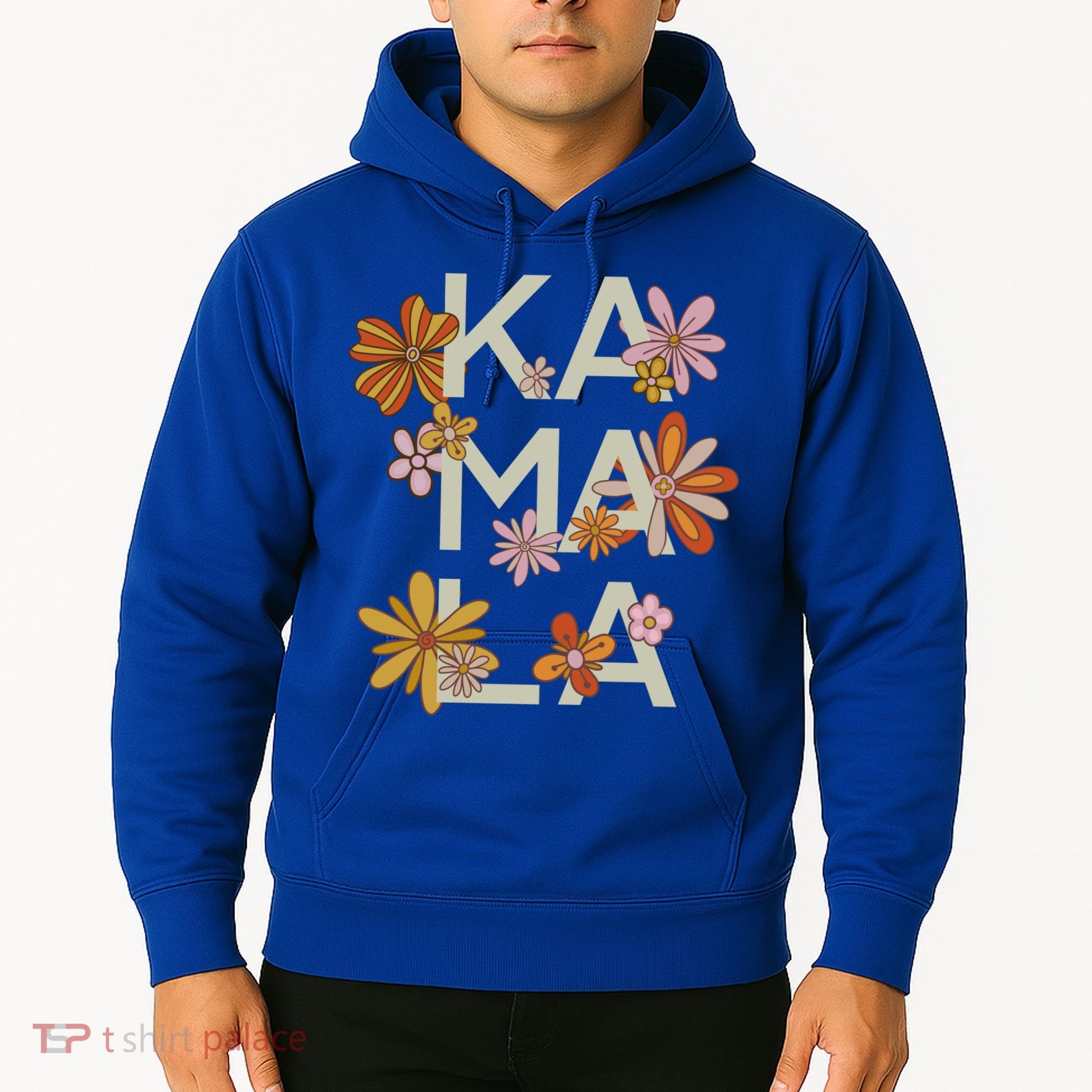 Kamala Flowers Groovy Retro Cute Gift Hoodie