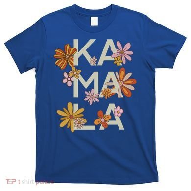 Kamala Flowers Groovy Retro Cute Gift T-Shirt