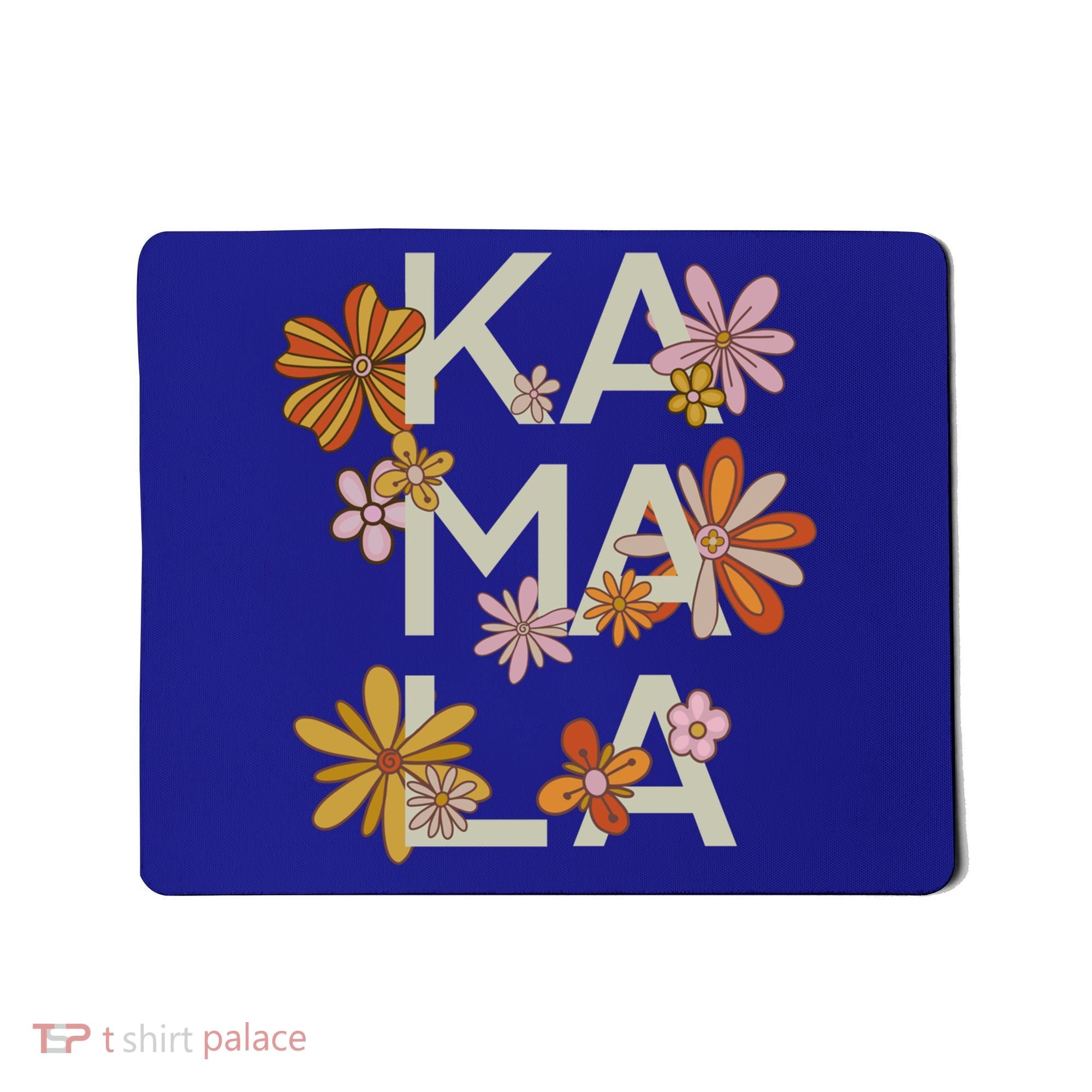 Kamala Flowers Groovy Retro Cute Gift Mousepad
