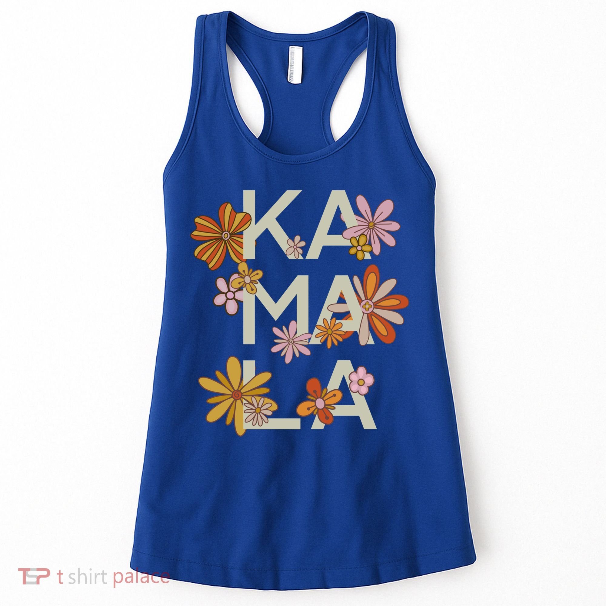 Kamala Flowers Groovy Retro Cute Gift Women's Tank Top