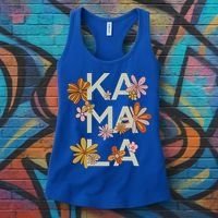 Kamala Flowers Groovy Retro Cute Gift Women's Tank Top thumb 3