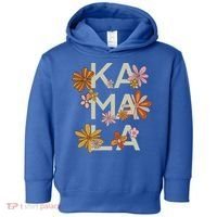 Kamala Flowers Groovy Retro Cute Gift Toddler Hoodie thumb 0