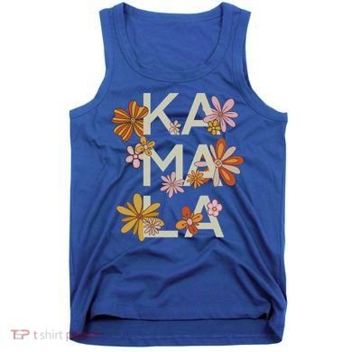 Kamala Flowers Groovy Retro Cute Gift Tank Top