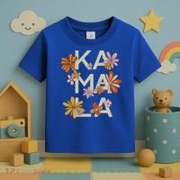 Kamala Flowers Groovy Retro Cute Gift Toddler T-Shirt thumb 3
