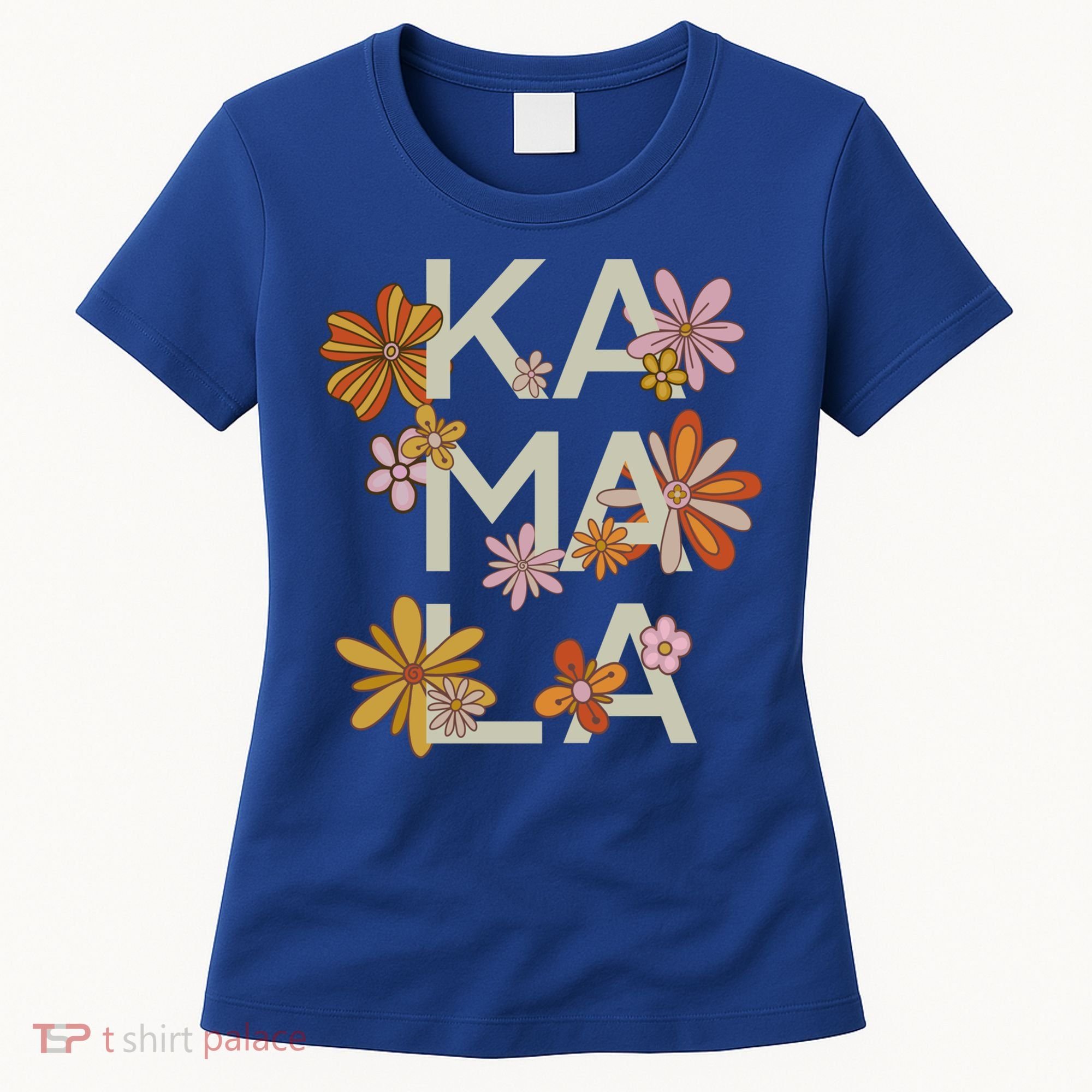 Kamala Flowers Groovy Retro Cute Gift Women's T-Shirt