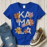 Kamala Flowers Groovy Retro Cute Gift Women's T-Shirt thumb 3
