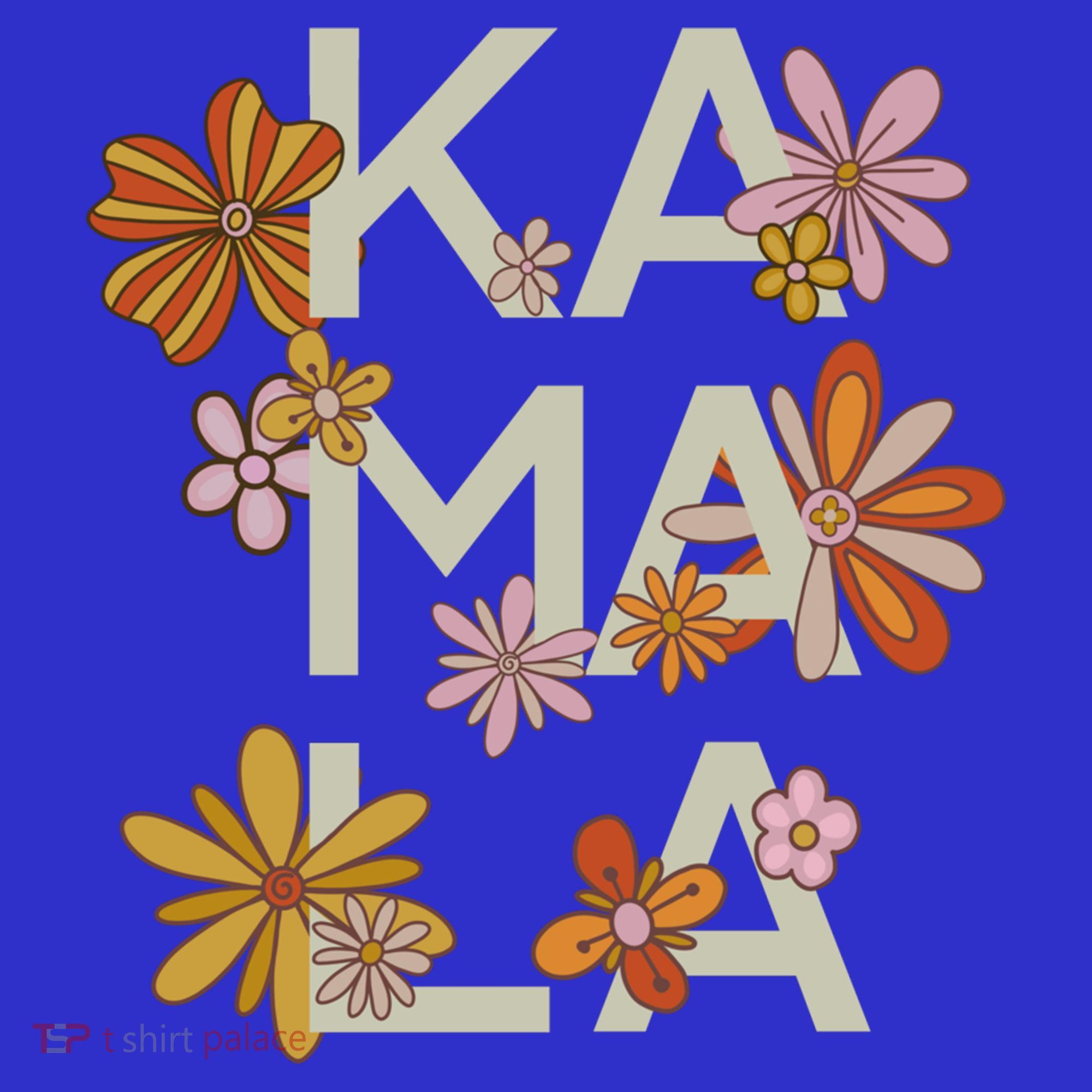Kamala Flowers Groovy Retro Cute Gift Women's T-Shirt