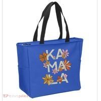 Kamala Flowers Groovy Retro Cute Gift Tote Bag thumb 2