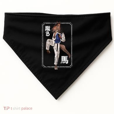 Kung Fu Horse USA-Made Doggie Bandana