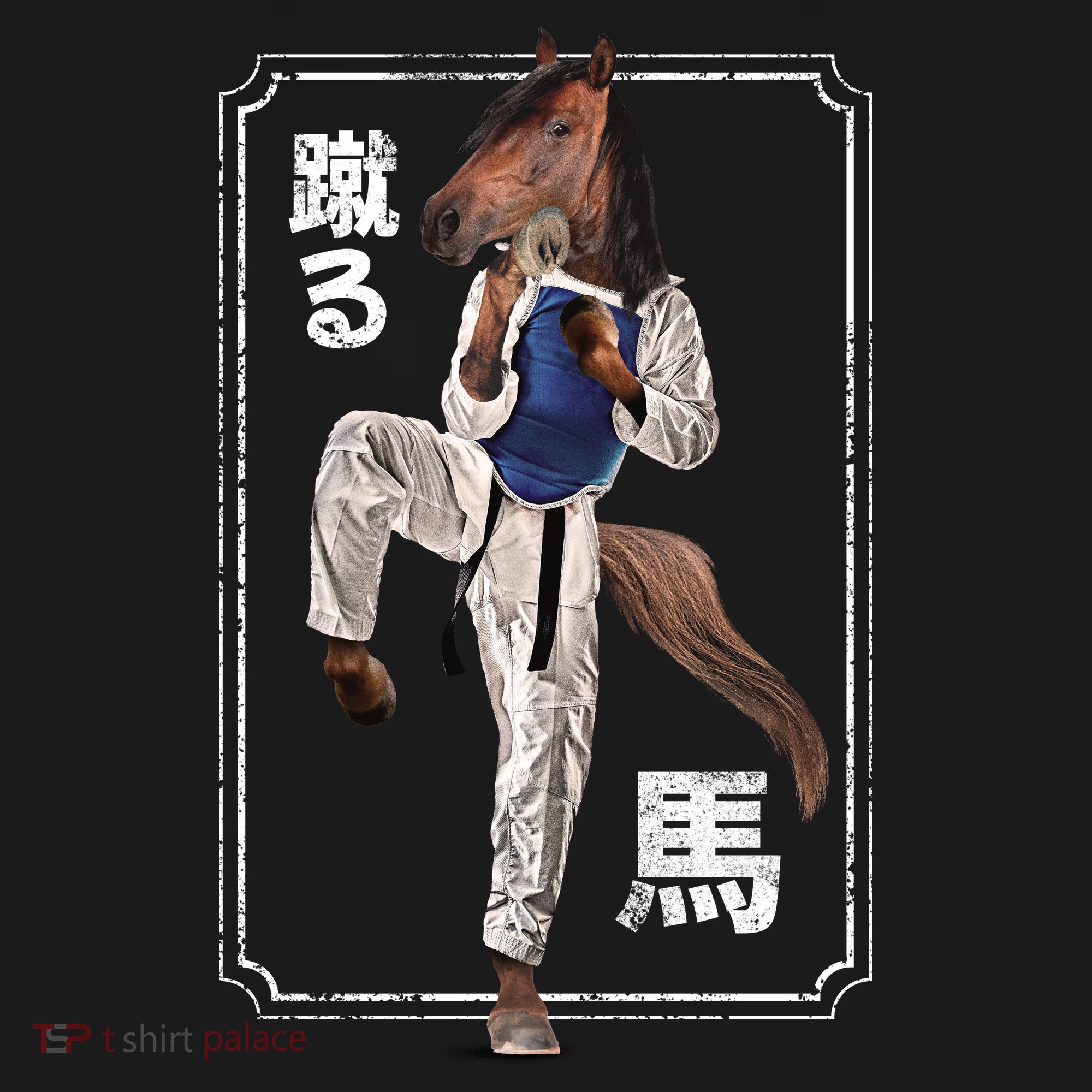 Kung Fu Horse USA-Made Doggie Bandana