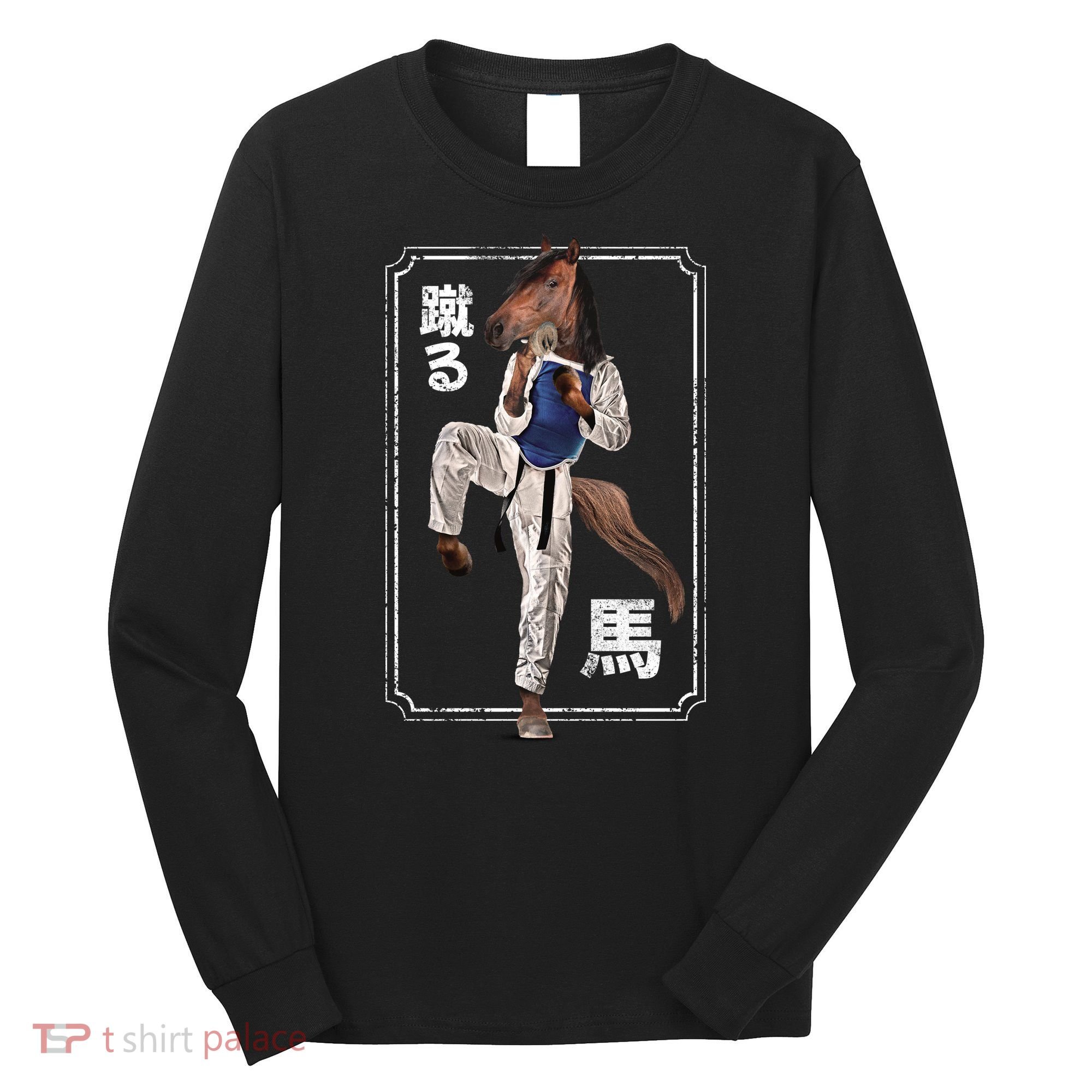 Kung Fu Horse Long Sleeve Shirt