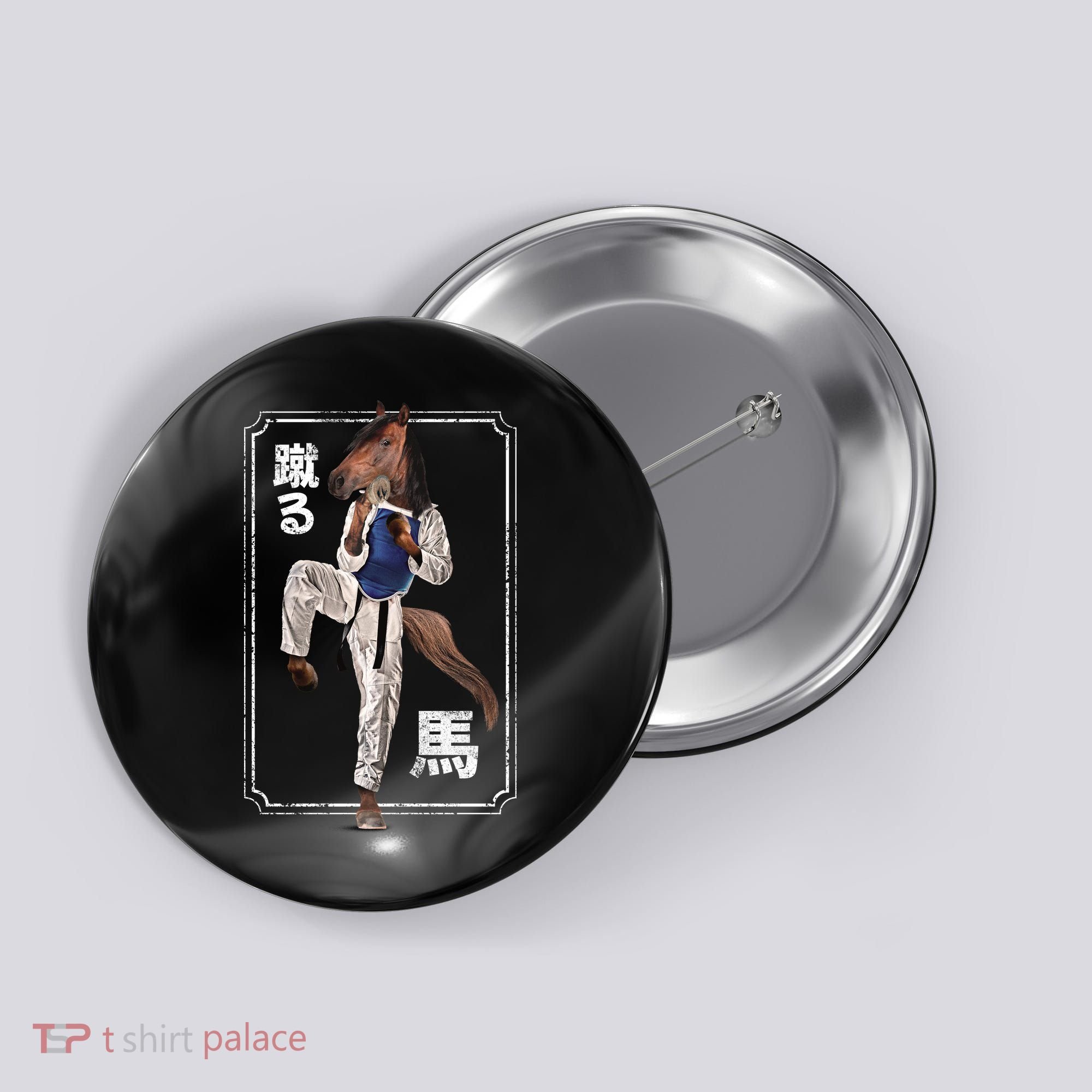 Kung Fu Horse Button