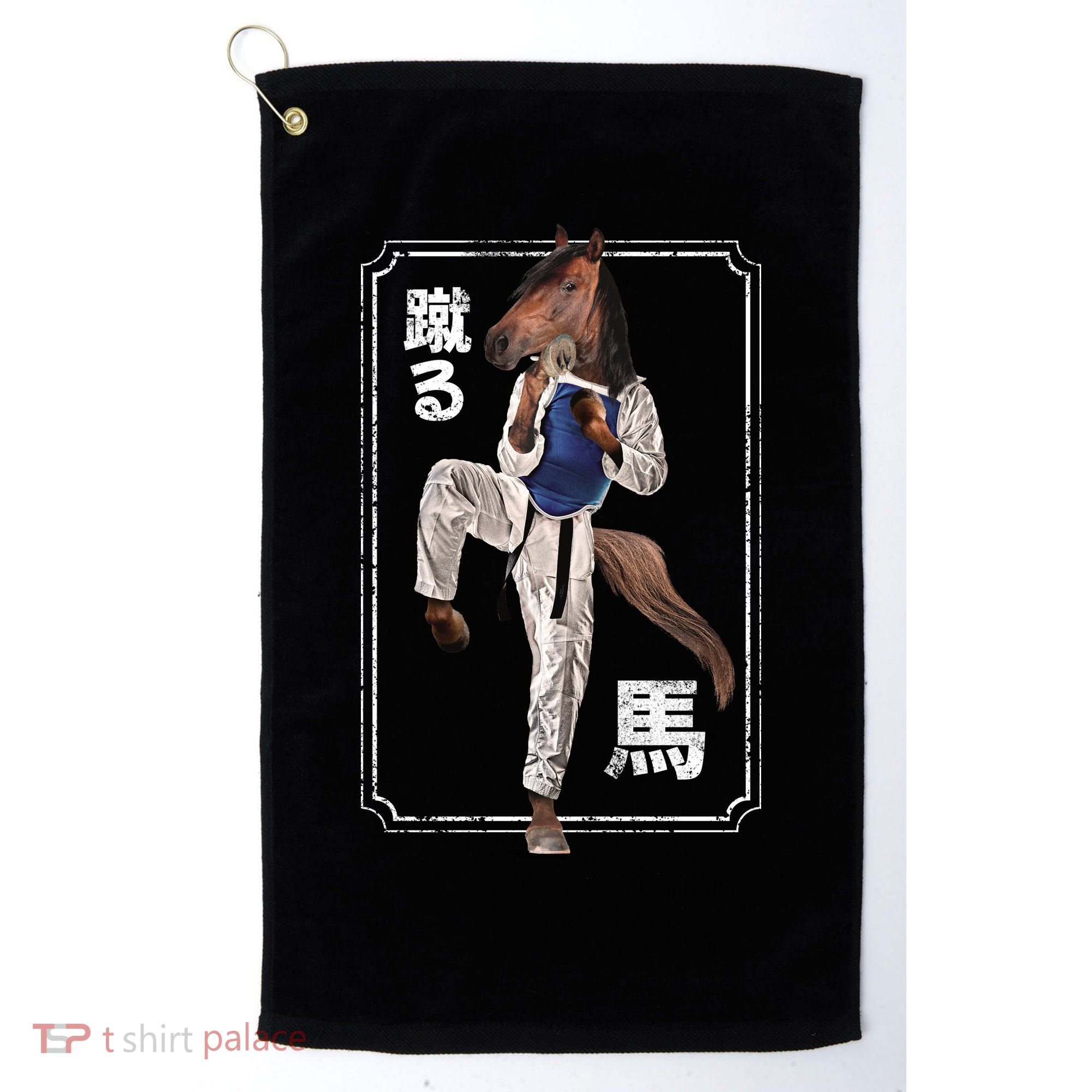 Kung Fu Horse Golf Towel
