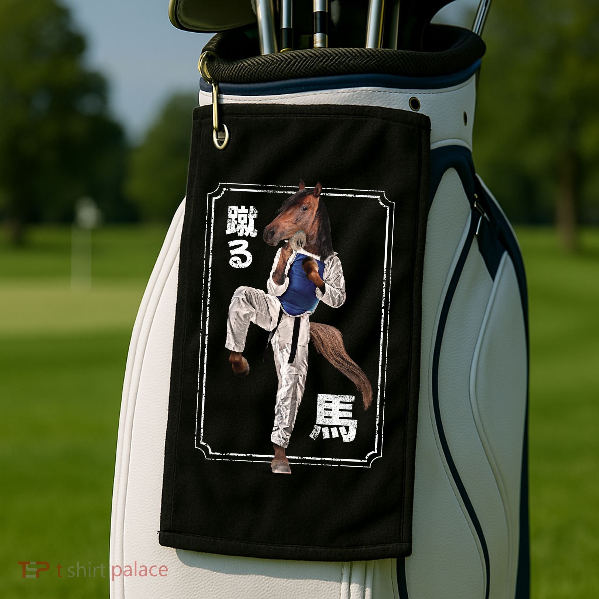 Kung Fu Horse Golf Towel