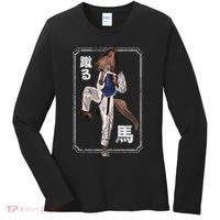 Kung Fu Horse Women's Long Sleeve Shirt thumb 0