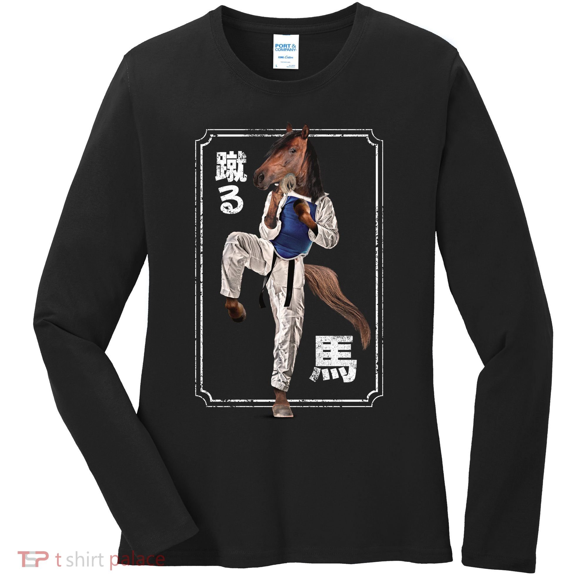 Kung Fu Horse Women's Long Sleeve Shirt