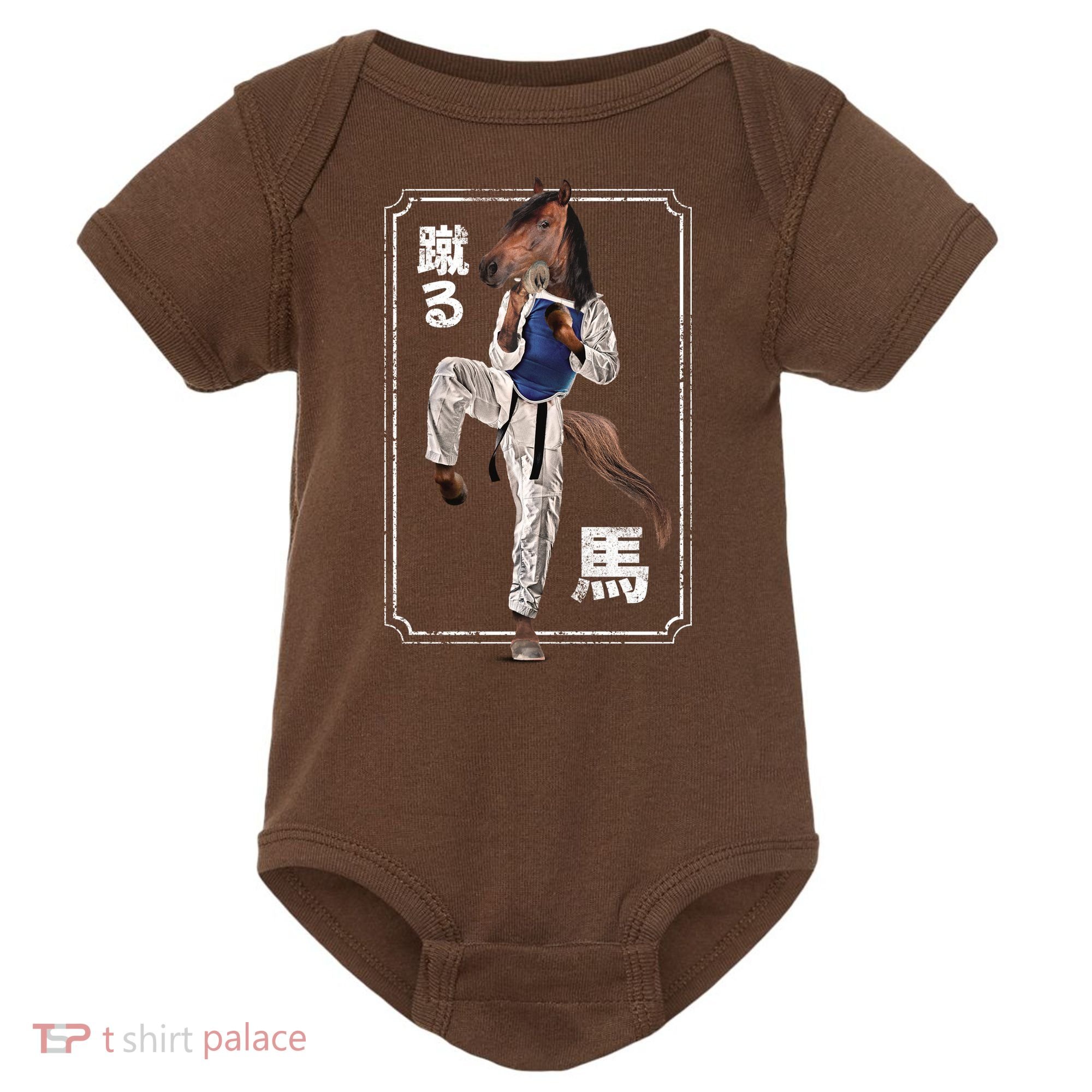 Kung Fu Horse Baby Bodysuit