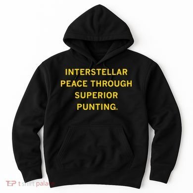 Kirk Ferentz Interstellar Peace Through Superior Punting Hoodie