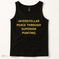 Kirk Ferentz Interstellar Peace Through Superior Punting Tank Top thumb 2
