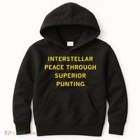 Kirk Ferentz Interstellar Peace Through Superior Punting Kids Hoodie thumb 0