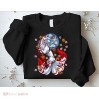 Kitsune Foxs Japanese Nine Tailed Foxs Cherrys Blossom Sweatshirt thumb 2