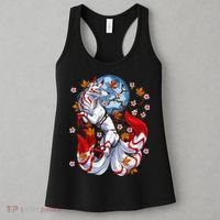 Kitsune Foxs Japanese Nine Tailed Foxs Cherrys Blossom Women's Tank Top thumb 3