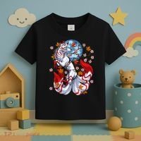 Kitsune Foxs Japanese Nine Tailed Foxs Cherrys Blossom Toddler T-Shirt thumb 3