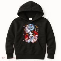 Kitsune Foxs Japanese Nine Tailed Foxs Cherrys Blossom Kids Hoodie thumb 0