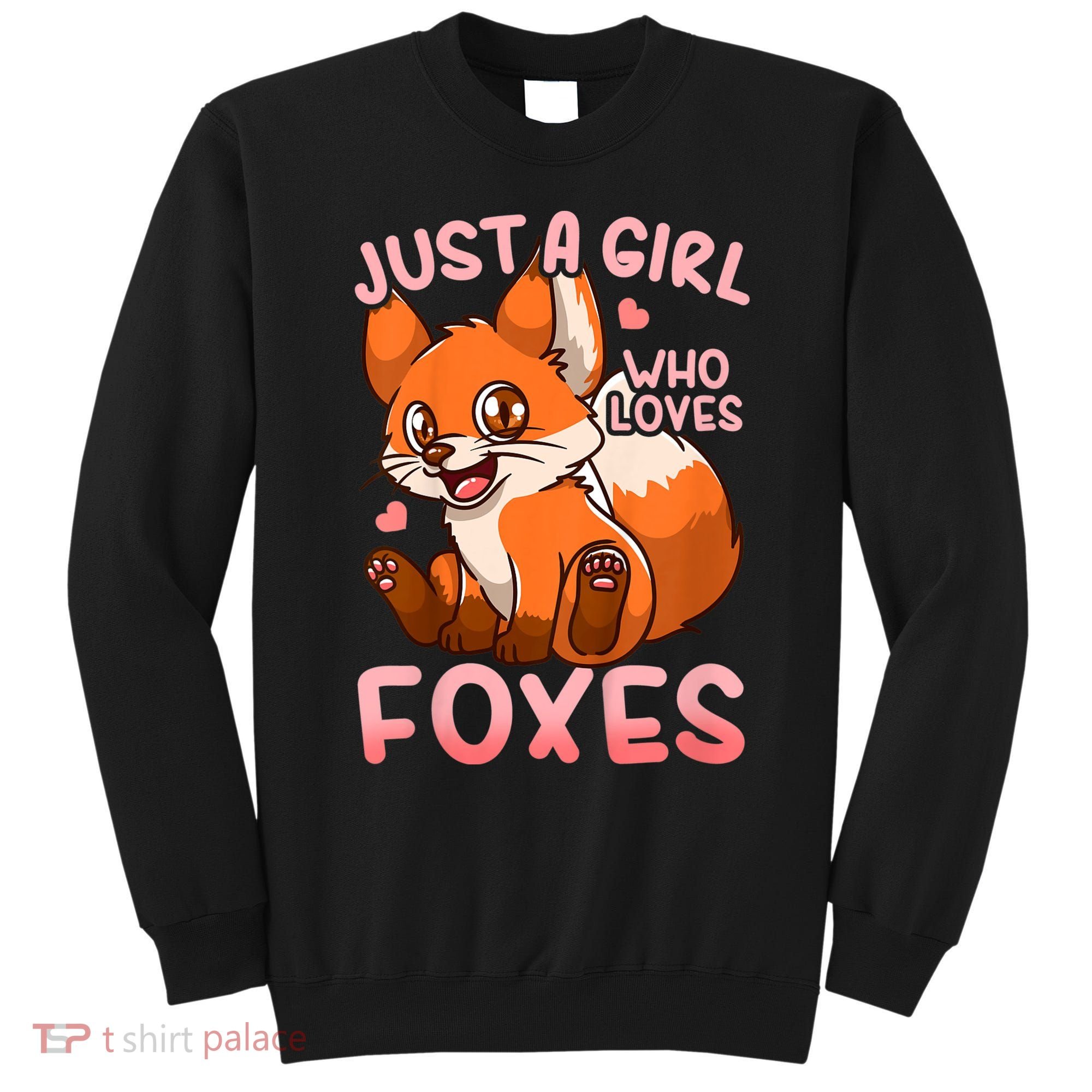 Kids Fox Just A Girl Who Loves Foxes Sweatshirt