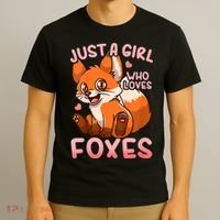 Kids Fox Just A Girl Who Loves Foxes T-Shirt thumb 3