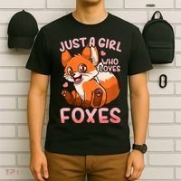 Kids Fox Just A Girl Who Loves Foxes T-Shirt thumb 6