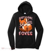 Kids Fox Just A Girl Who Loves Foxes Women's Hoodie thumb 0