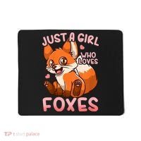 Kids Fox Just A Girl Who Loves Foxes Mousepad thumb 0