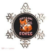 Kids Fox Just A Girl Who Loves Foxes Ornament thumb 0