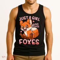 Kids Fox Just A Girl Who Loves Foxes Tank Top thumb 3