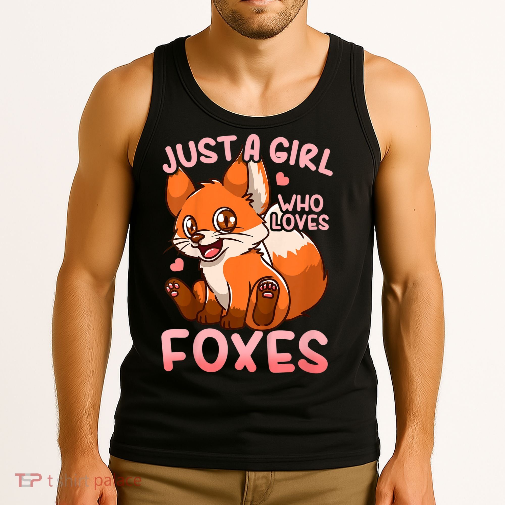 Kids Fox Just A Girl Who Loves Foxes Tank Top