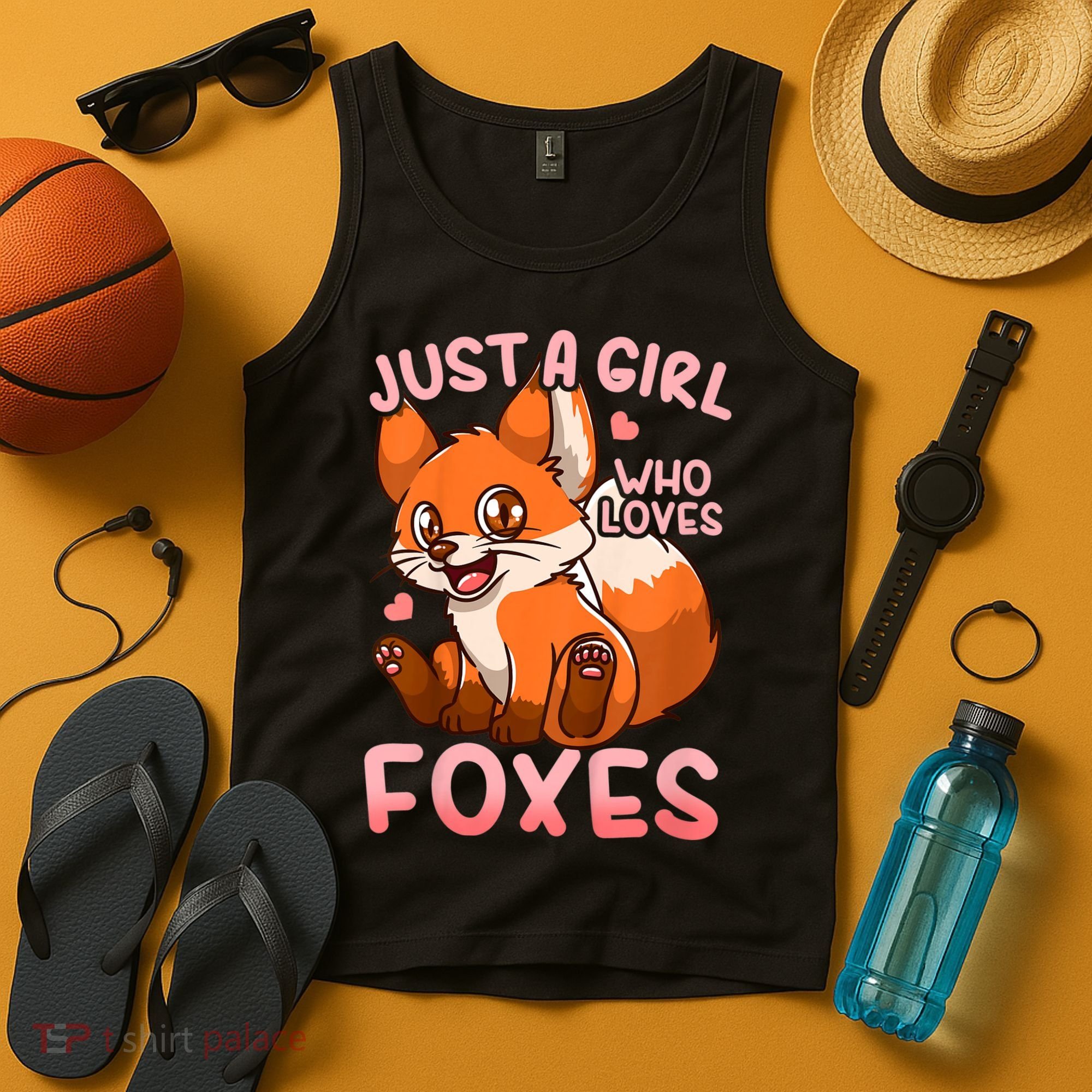 Kids Fox Just A Girl Who Loves Foxes Tank Top
