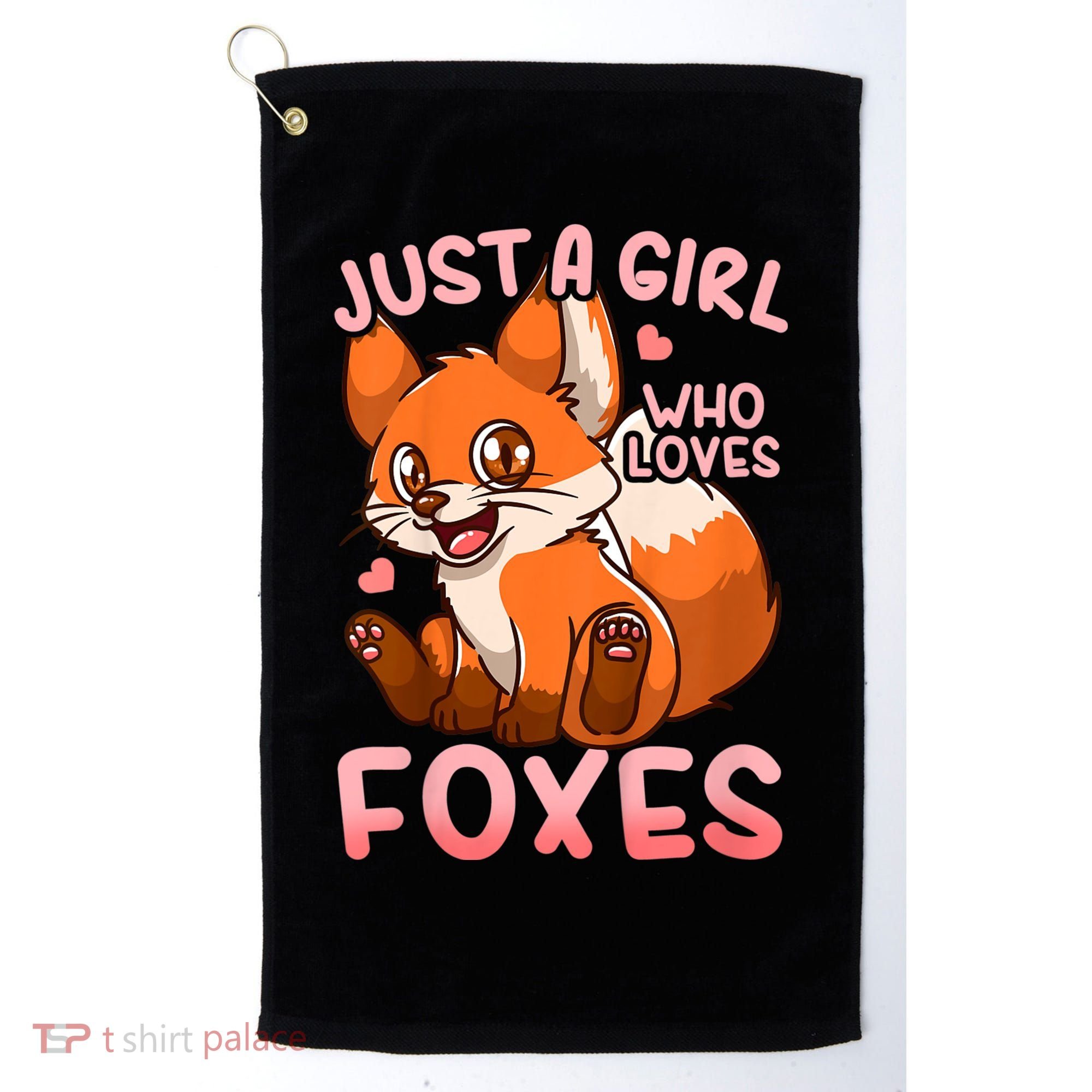 Kids Fox Just A Girl Who Loves Foxes Golf Towel