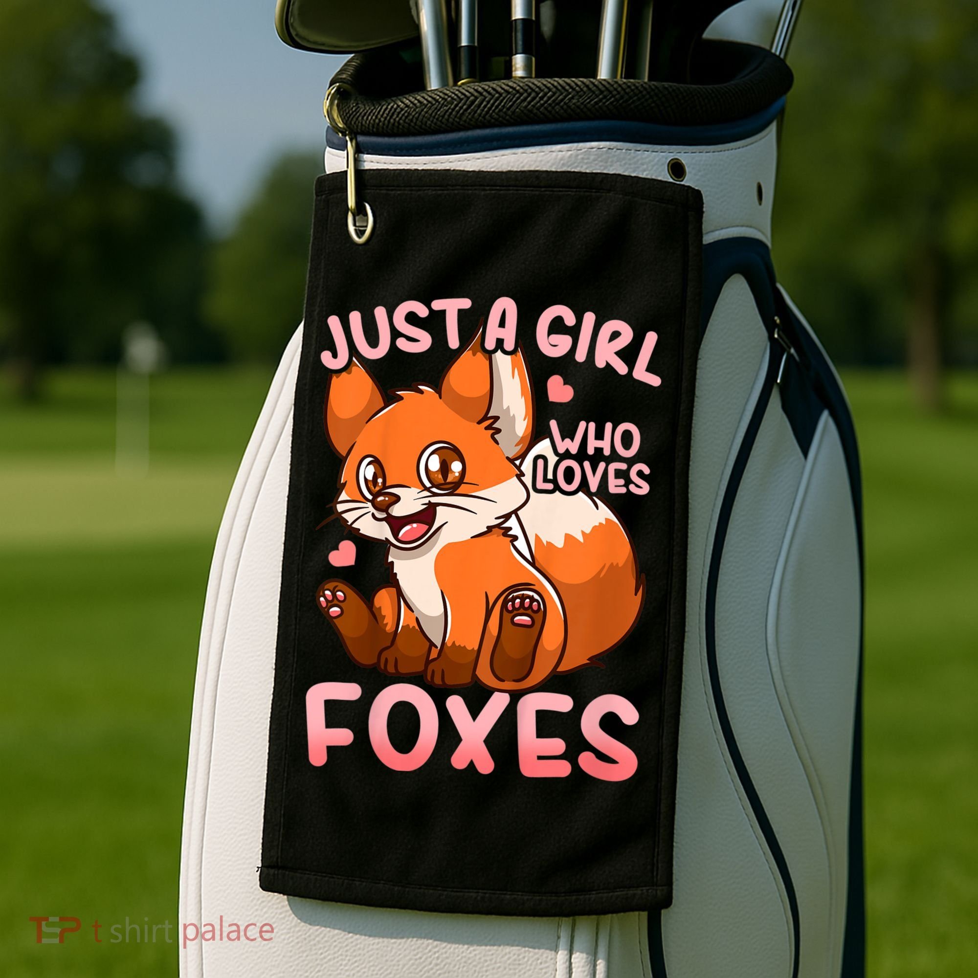 Kids Fox Just A Girl Who Loves Foxes Golf Towel
