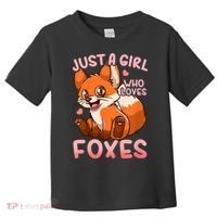 Kids Fox Just A Girl Who Loves Foxes Toddler T-Shirt thumb 0