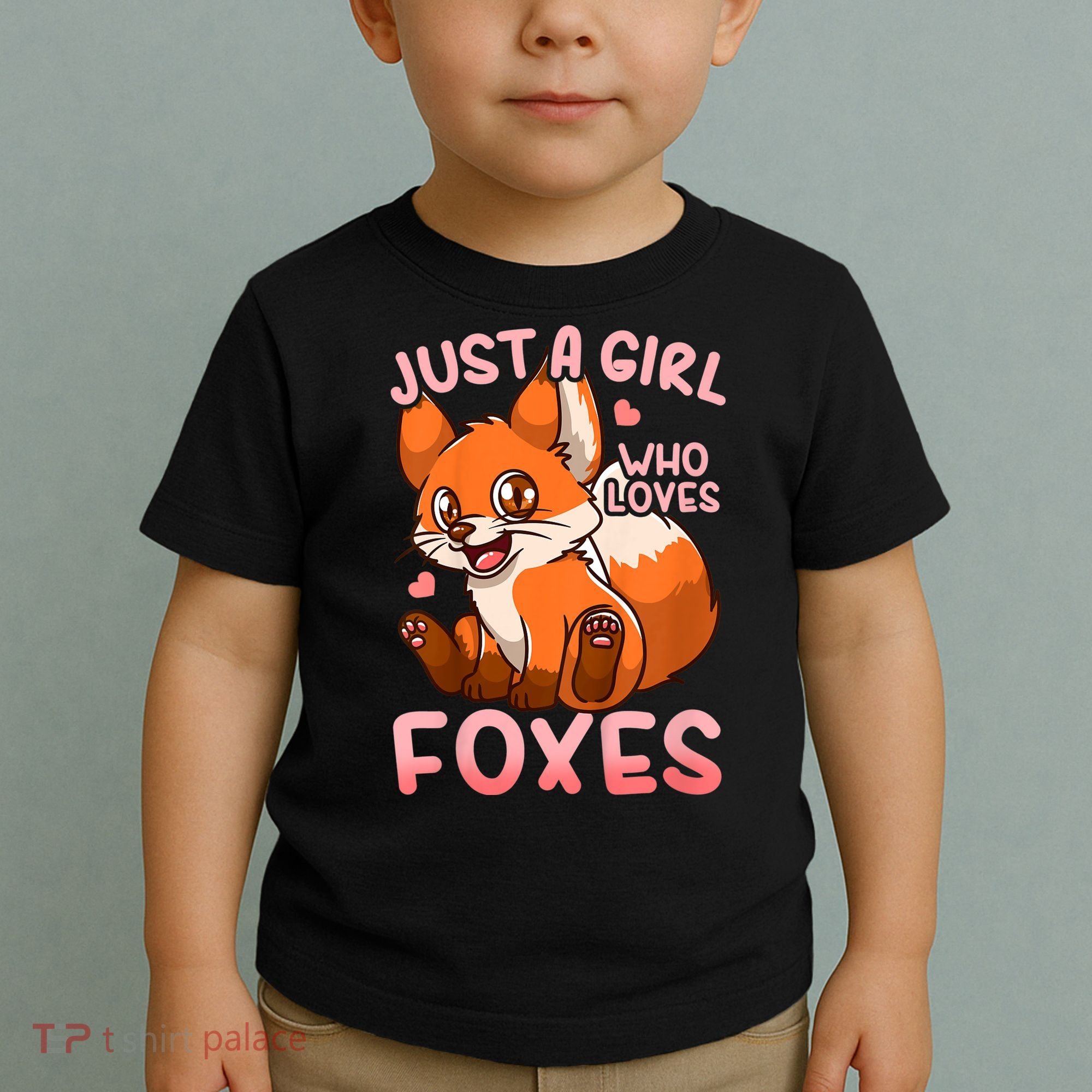 Kids Fox Just A Girl Who Loves Foxes Toddler T-Shirt