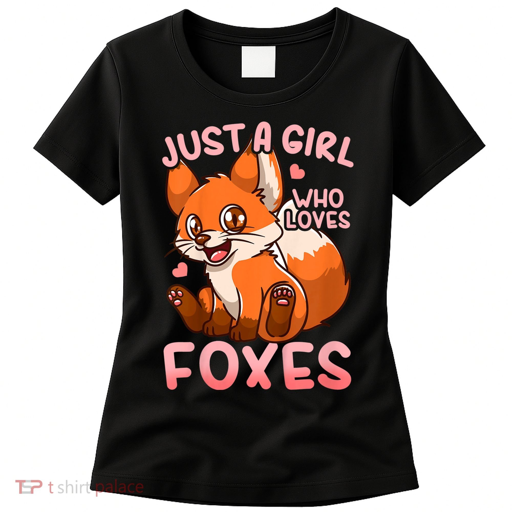 Kids Fox Just A Girl Who Loves Foxes Women's T-Shirt