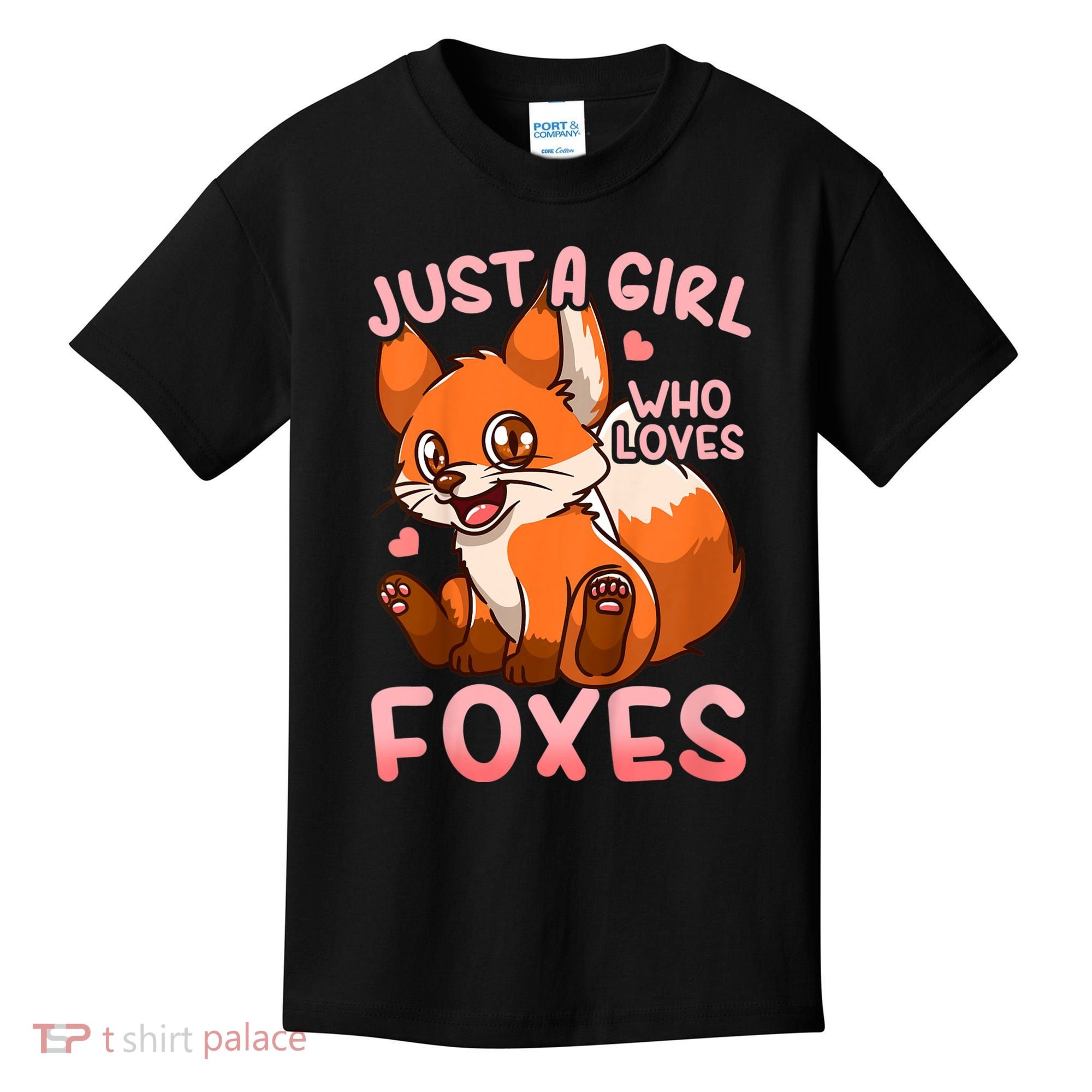 Kids Fox Just A Girl Who Loves Foxes Kids T-Shirt