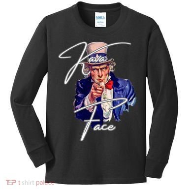 Kava Face Kids Long Sleeve Shirt