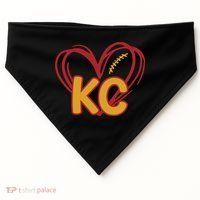 Kc Football USA-Made Doggie Bandana thumb 0