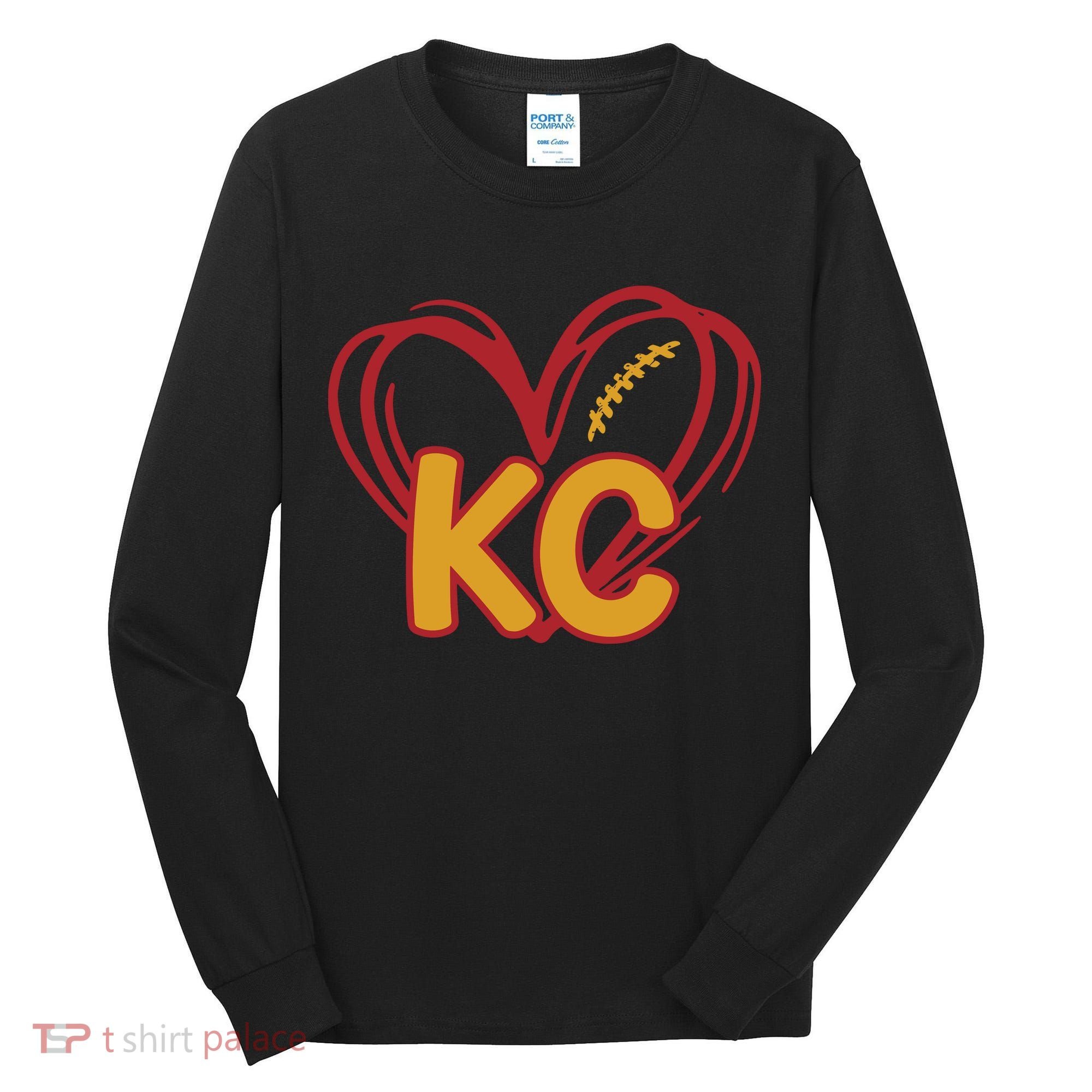 Kc Football Tall Long Sleeve Shirt